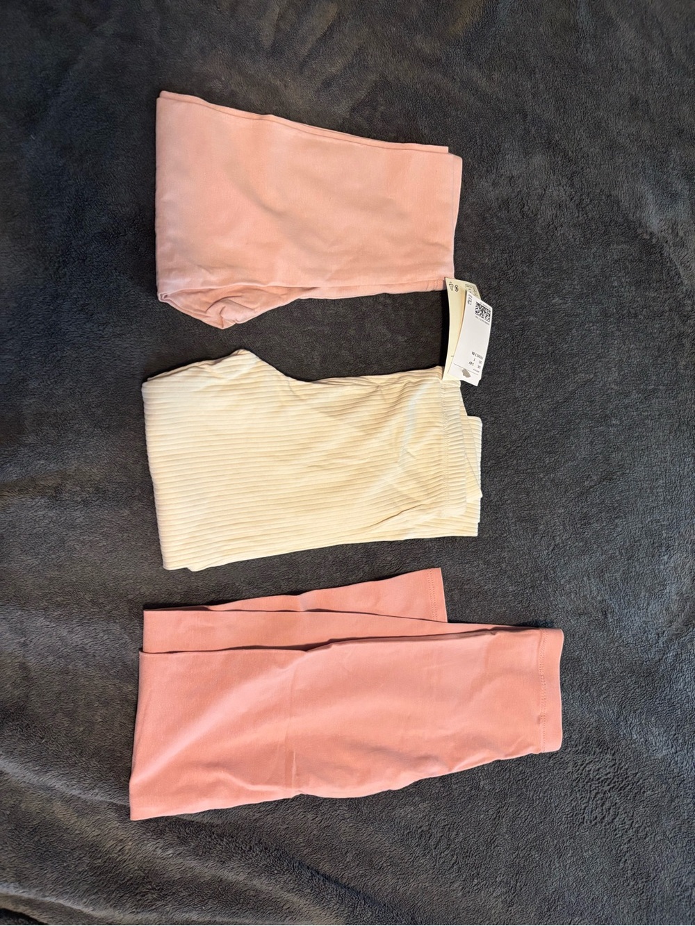 H&M Pink and Cream Girls' Leggings Set